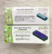 JustRite Times New Roman Font Lowercase & Uppercase