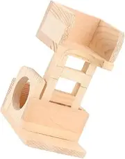 Wooden Pet Villa Multi-Function Rabbit Climbing Ladder Chinchilla Chew Toys Hamster Accessory Bunny Supplies Gerbil Toy Chinchilla Cage Accessory Hamster Platform