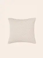 GUESS Beige Logo Jacquard Cushions, Polyester