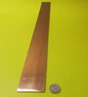110 Copper Bar, Soft, Annealed .062" Thick x 2.0" Wide x 24.0" Length