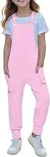[Generic] 6 12 Clothes Kids Casual Sleeveless Jumpsuits Harem Pants Rompers With Pockets 5 14 Years Baby Girl Winter Outfits