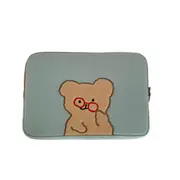 Korean Cartoon Bear Laptop Sleeve Bag Laptop Case for Ipad Pro 15 Inch MacBook Embroidery Laptop Inner Bag