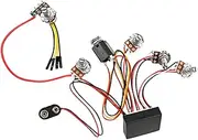 Vaguelly Electric Bass Preamp Circuit Harness 3-band Equalizer Guitar Circuit Wiring Guitar Fitting Kit