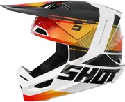 Shot Furious Electron Motocross Helmet, white-orange, Size 2XL for Men White Orange