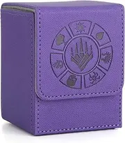 Arkeiliy 150+ Storage for TCG/MTG, Premium Collectible Card Box for Trading Card Games Yugioh and More (Purple)