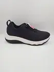 Clarks Cloudsteppers Sneaker Circuit Tie Black Knit Womens Size 7W NIB