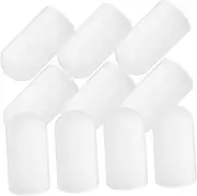 QUMIIRITY 10pcs Drumstick Protector Mute Tips Drumstick Ends Drumstick Caps Practice Drum Mutes Drum Stick Caps Drumstick Silent Tips Drumstick Tips Drum Stick Tips Sticks Silica Gel White