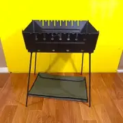 Collapsible Barbecue Grill/Fire Pit with Cover A Gift, Charcoal Portable BBQ