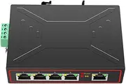 Gyorwst Plug and Play 5 Ports 100M Industrial Network Switch RJ45 Hub Internet Splitter RJ45 Switch