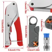 Coaxial Cable Crimper Tool Kit Professional Coaxial Compression Tool Safe tyBLN