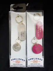 HOWLIGANS- Pet Tag with matching Keychain- SET of 2- By Genuine Fred
