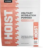 HOIST Premium Military Hydration Powder - Electrolyte Drink Mix- Powder Stick Pack, Grape (12 Sticks Per Pack)