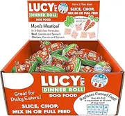 Lucy Pet Dinner Rolls-Mom's Meatloaf Beef with Carrots and Spinach 2.75oz/36 ct. Box