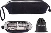 Hair Tools Travel Bag Compatible with Shark Flexstyle Carrying Case Portable Shark Hair Air Wrap Dryer Case Waterproof Dustproof Flat Curling Iron Travel Organizer with Black Hair Dryer Bag