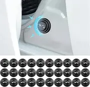 30PC Car Door Shock Absorbing Gasket,Car Door Protector Stickers,Collision Avoidance/Soundproof/Door Edge Guards Protectors for Car (Black Car)