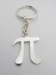 Pi Greco: Silver 925 Keychain - Mathematics - Mathematician - Geometry