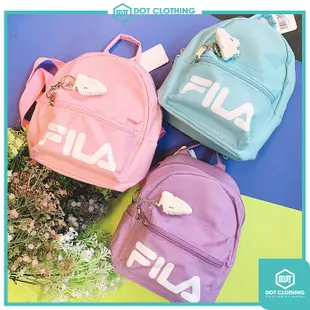 FILA LOGO BAG 黑色 深藍 白色 粉紅 墨綠 LGOG 書包 後背包 拉鍊 可放A4 韓系 男女