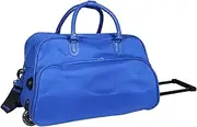 [World Traveler] 21-Inch Carry-On Rolling Duffel Bag, Royal Blue, Royal Blue, 21-inch Carry-on Rolling Duffel Bag