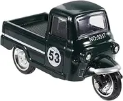 HAMPPLIES Vintage Alloy Tricycle Model Retro Pull Back Tricycle Chic Green Car Decor for Home Decoration Present for Car Model Collectors and Enthusiasts
