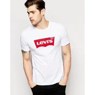 Levi's 短袖T恤 男裝 LOGO款 T恤 短袖 短T-Shirt 素T 圓領上衣 L30140 白色(現貨)