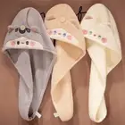 Micro-fibre Hair Drying Towel Wrap Turban Head Hat Bun Cap Shower DryMicrofiber√