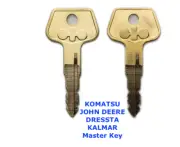 2 x KOMATSU 787 Master Plant Excavator Digger Keys + FAST FREE POST !