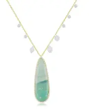 Meira T 14K 0.40 ct. tw. Diamond & Opalized Wood Bracelet