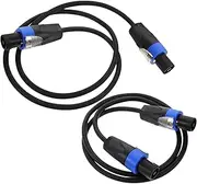 Hoement 4-core Pure Copper Stage Speaker Cable Professional Audio Wire Noise Reduction