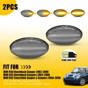 Clear LED Side Marker Light Set Fit MINI R50 Hatchback 2002-2006 Dynamic Amber (for: Mini)