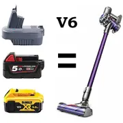 Dyson V6 Vacuum Battery Adapter To Milwaukee or Dewalt 18V Li-Ion Battery