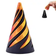 Spiral Cone Passthrough Sculpture 3D Printed Spiral Cone Fidget Toy