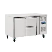 Polar U-Series 1 Door and 2 Drawer Counter Fridge 282Ltr - Under Bench Fridges (GD873-A)
