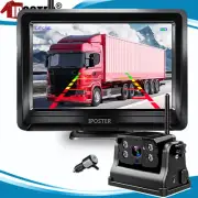 Wireless Standby Magnetic Backup Camera 5" Monitor For Truck Caravan Rear view