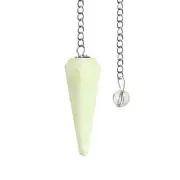 Amazonite Pendulum Crystal Stone, Faceted Pendulum Divination Tools, Dowsing