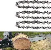 3pcs 12 Inch Chainsaw Chain 3/8" LP Pitch, 043" Gauge, 44 Drive Links Fits STIHL, ECHO and More