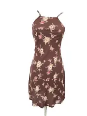 New Flynn Skye Anastasia Mini Dress Womens Small Dangling Bouquet Floral Lace Up