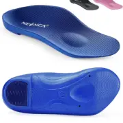 Blue Arch Support Insoles for Plantar Fasciitis Foot Pain Relief Orthotic Medium
