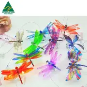 5 Mixed Dragonfly Suncatchers, wholesale crystal suncatcher gift. Handmade in AU