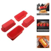 4 Pack Mini Loaf Pans - Nonstick Mini Bread Loaf Pans, Silicone Mini Loaf Bak...