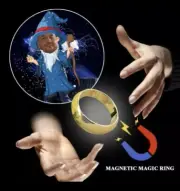 Magic Trick Magnetic Ring Vanishing Tricks Gold Color T16