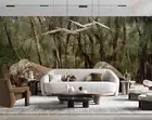 3D Forest Rock Self-adhesive Removeable Wallpaper Wall Mural