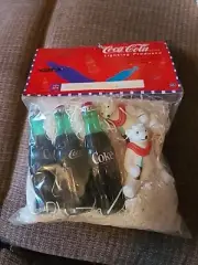 Coca Cola String Light Set Vintage 1996 Lighting Products Polar Bear Coke Bottle