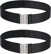 [Vin Beauty] 2 Pcs Women's Thigh Garter Belt, Adjustable High Elastic Garter Belt Gothic Leg Harness Belts for Thick Thighs, Black, Large