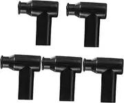 Cabilock 5pcs Spark Plug Boots - Spark Plug Connector Caps Boot Waterproof Terminal Caps for Motorcycles Generators and Lawn Mowers Durable Black