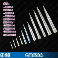 在飛比找蝦皮購物優惠-✧GIDI 儀器✧ 微量吸管尖 《通用型》【含稅附發票】｜實