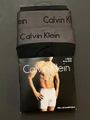 NWT Calvin Klein Stretch Body Modal Boxer Briefs - Black Size Small - NP19920