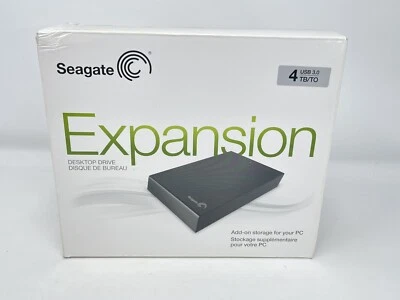 Seagate Expansion Dsktp 4TB External Hard Disk Drive HDD USB 3.0 STBV4000100 NEW