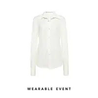 在飛比找ETMall東森購物網優惠-WEARABLE EVENT針織斜裁襯衣