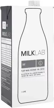MILKLAB Oat Milk 8 X 1L | Barista Milk for Coffee, Latte & Espresso, Dairy Free,