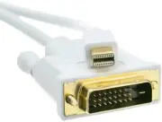 3ft Mini DisplayPort to DVI Video Cable Mini DisplayPort to DVI Male 10H1-62203